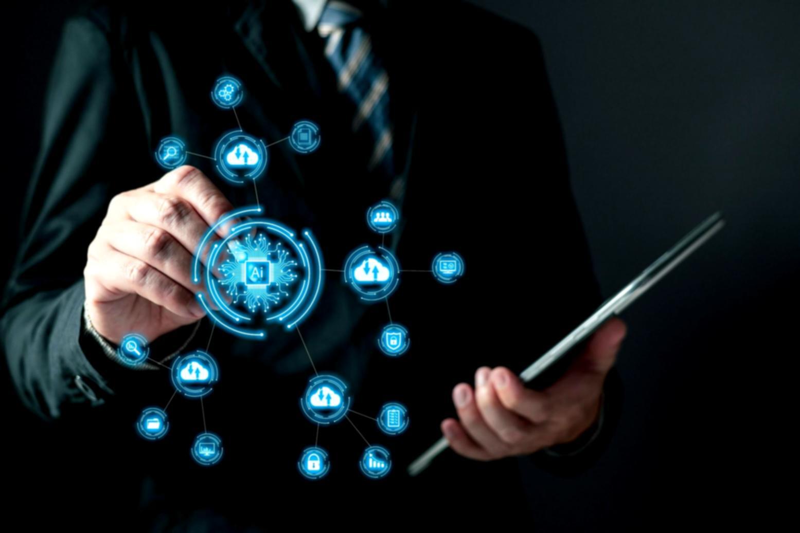 Voice assistant development workspace showing modern technology implementation